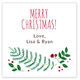 Merry Christmas Watercolor Square Gift Stickers Image 3 of 3